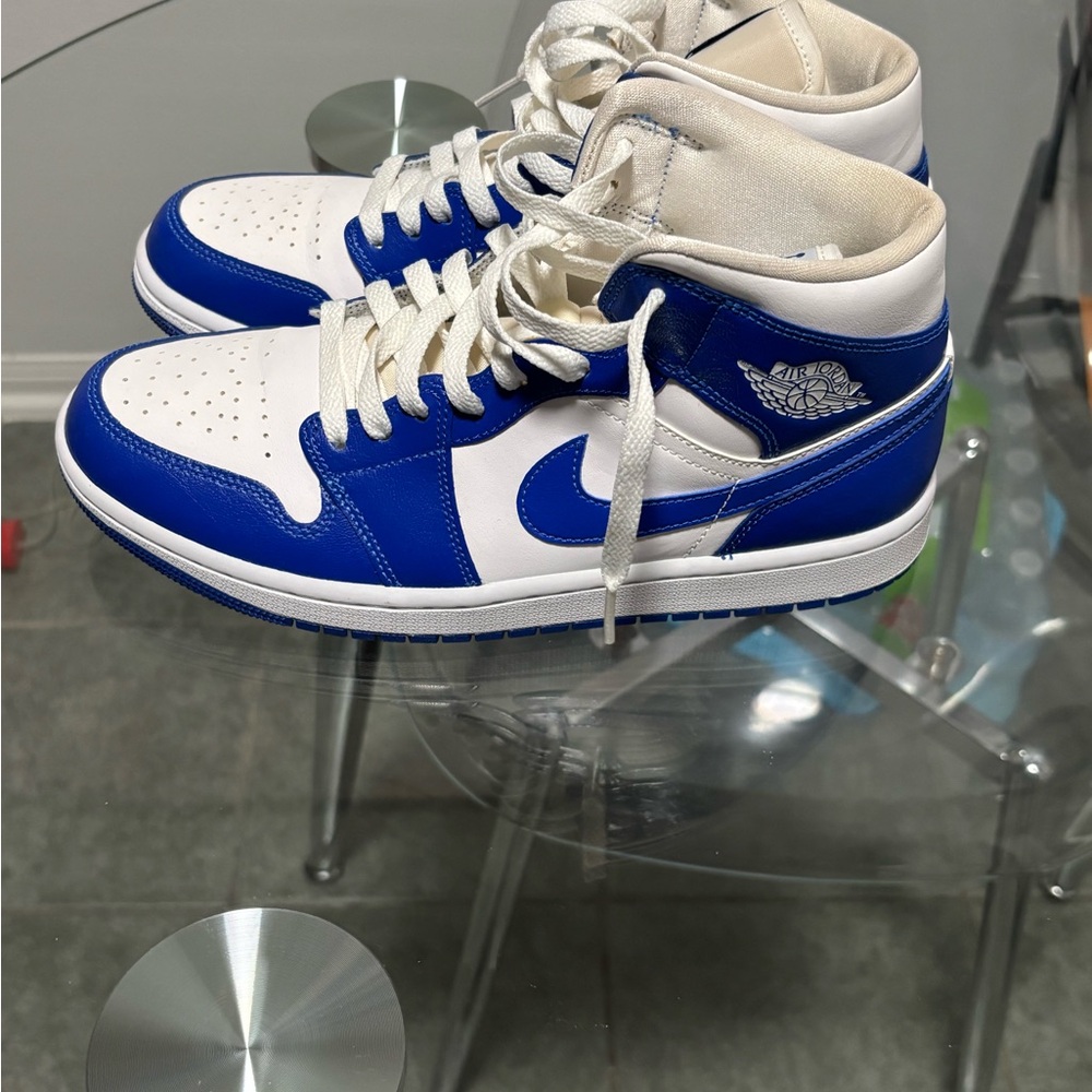 Nike Air Jordan Blue and White Sneakers